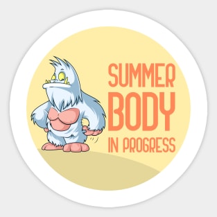Summer Body In Progress Sticker